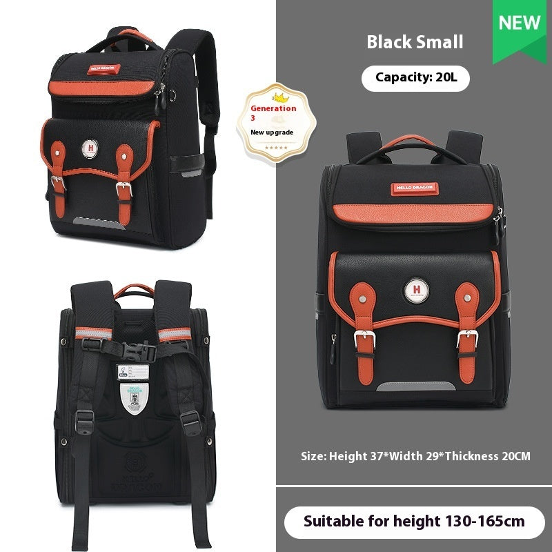 Primary School Students Grade One Two Three To Six Children Burden Relief Spine Protection Super Lightweight Backpack EX-STOCK