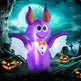 Outsunny 6ft Inflatable Halloween Decoration Bat, Blow Up Outdoor LED Yard Display, Waterproof - EX-STOCK Canada