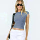 Slim Fit Backless Crop Top Summer Charming Breathable Short Sleeve  Low Back Top  Tank Top for Women - EX-STOCK CANADA