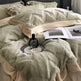 A Four Piece Set Of Rabbit Hair And Milk Velvet Duvet Cover On A Baby Plush Bed EX-STOCK Canada 