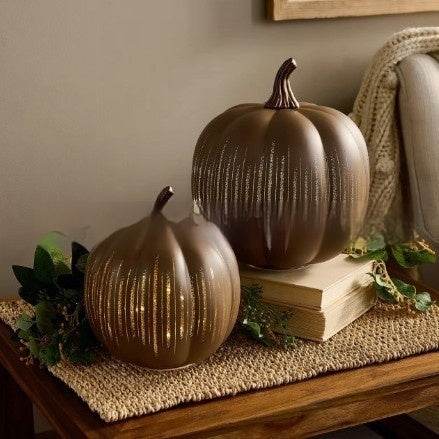 Starry Night Glass Halloween Pumpkin Decoration - EX-STOCK Canada