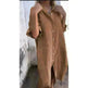 Women Loose Casual Half Sleeve Cotton Linen Buttoned down  Shirt Dress - EX-STOCK CANADA