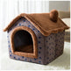 Foldable Dog House Pet Cat Bed Winter Dog Villa Sleep Kennel Removable Nest Warm Enclosed Cave Sofa Pets Supplies - EX-STOCK Canada