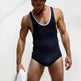 Men's Underwear Underpants One-piece Vest Bodysuit thong - EX-STOCK Canada