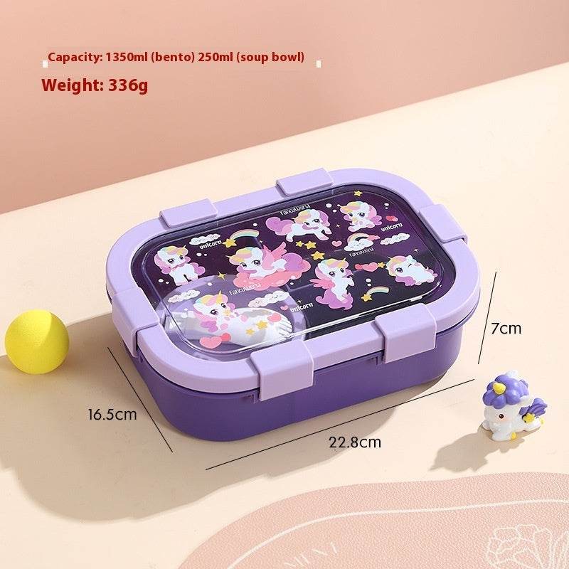 Kids Plastic Lunch Container Bento Lunch Box - EX-STOCK Canada