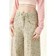 Mint Mambo Green Floral Baggy Jeans Pant For Women - EX-STOCK CANADA