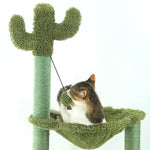 Sisal Cactus Cat Tree With Hammock Cat Climbing Frame - EX-STOCK Canada