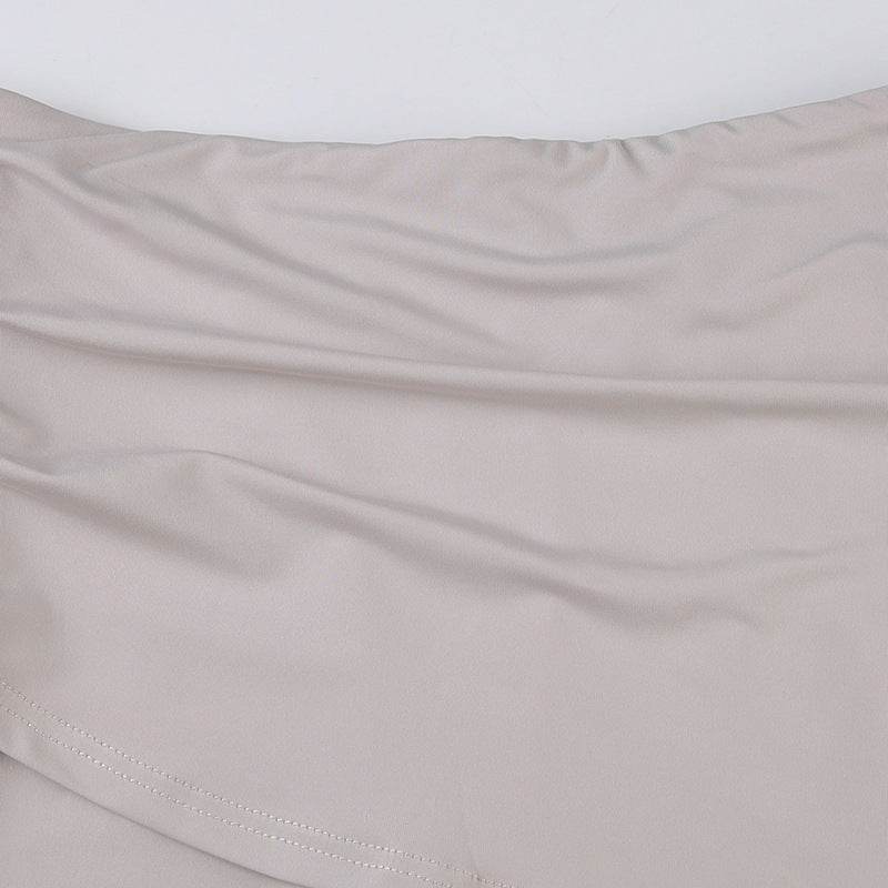 High Waist Irregular split Long Skirt - EX-STOCK Canada