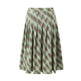 American Retro Low Waist Navel Plaid Pleated Long Skirt Women - EX-STOCK Canada