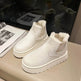 Women's Plush Boots Winter Warm Fleece Thick Flats Snow Boots Fashion Shoes - EX-STOCK Canada