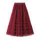 Cake Skirt Women's White Gauze long Layered tulle Skirt - EX-STOCK Canada
