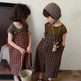 Summer Children's Plaid Overalls boy And girl Baby Unisex Mori Style Retro Jumpsuit Straight-leg Pants - EX-STOCK Canada
