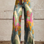Plus-size Womens Casual Pants Lightweight Denim-look 