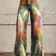 Plus-size Womens Casual Pants Lightweight Denim-look 