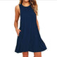 Casual Summer dress Women Pocket Dress Ladies beach mini dress - EX-STOCK Canada