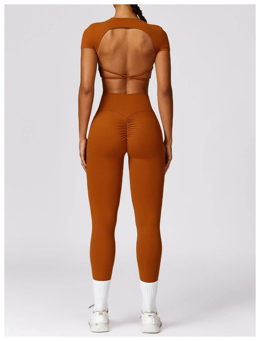 Women 2pcs Workout Gym Outfit Sport Running Fitness wear Pant and crop Top - EX-STOCK Canada