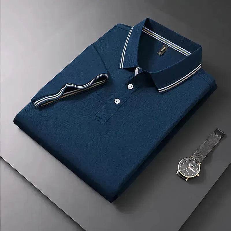 Summer Men's Polo Shirt Lapel T-shirt Collar T-shirt for Men - EX-STOCK Canada