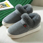 Winter Plush Cotton Shoes For Men And Women Cozy Fluffy Corduroy House Slippers Warm Slip On Fleece House Shoes - EX-STOCK Canada