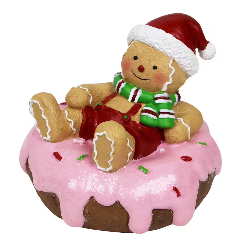 Hand Drawn Cartoon Resin Christmas Decorations Gingerbread Man EX-STOCK Canada 