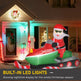 5.2ft Christmas Inflatable Santa Claus With Snowmobile, LED Lighted For Home Indoor Outdoor Garden Lawn Decoration Party Prop EX-STOCK Canada 