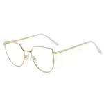 Women's Plate Anti-Blue Light Glasses Fashion Metal Large Frame - EX-STOCK CANADA