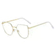 Women's Plate Anti-Blue Light Glasses Fashion Metal Large Frame - EX-STOCK CANADA
