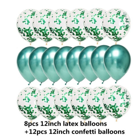Sequined Latex Balloons for Birthday & Wedding Decorations – 12 Inch Colorful Party Balloons