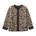Casual Fall winter Leopard Button fleece Plush Cardigan jacket for women - EX-STOCK Canada