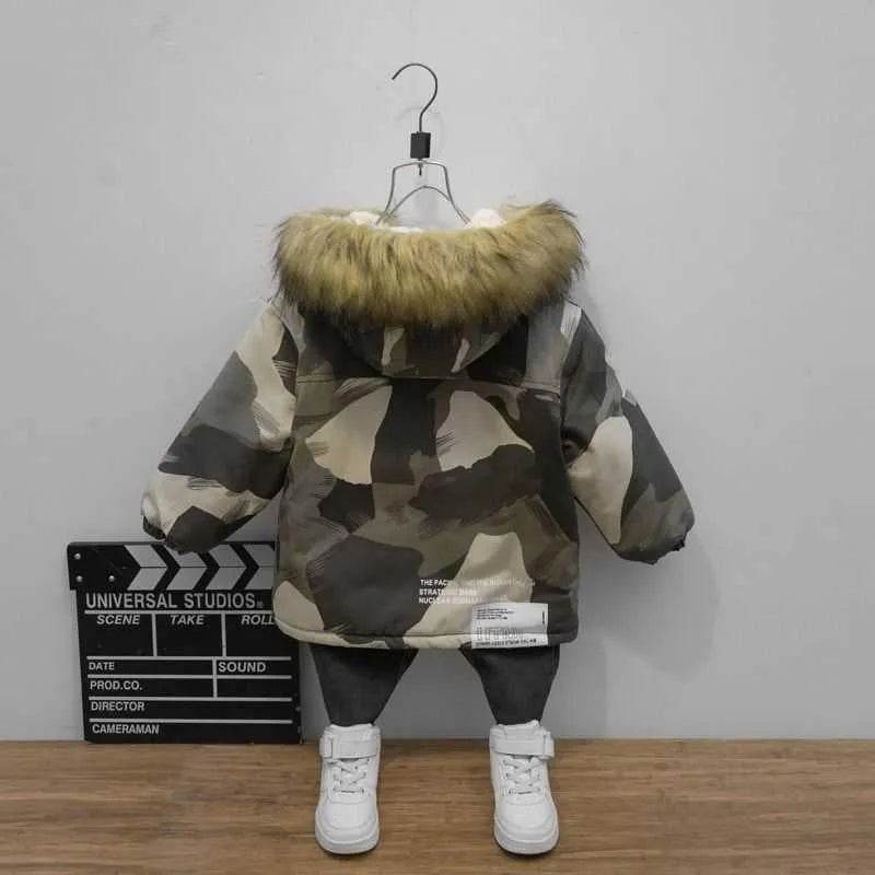 Boy Foreign-style Baby Winter Camouflage Padded Jacket - EX-STOCK Canada
