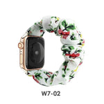 Women Replaceable Sew Floral Elastic Hair Band Strap Wristband for iwatch - EX-STOCK Canada