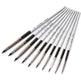 Set of watercolor brushes with 'Round' labels on a white background