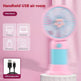 Small Handheld Fan Desktop Cartoon Mini Electric Usb Student Portable Gift - EX-STOCK Canada