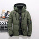 Outdoor Leisure Winter Thickened Hooded Men's Winter Puffer Coat - EX-STOCK Canada