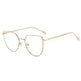 Women's Plate Anti-Blue Light Glasses Fashion Metal Large Frame - EX-STOCK CANADA