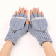 Wool Fingerless Gloves Women's Warm Fashionable Knitted Half Finger Oversleeves - EX-STOCK Canada
