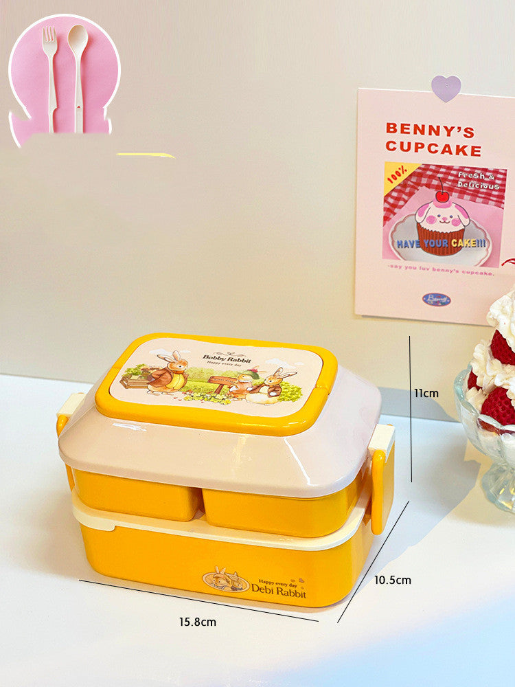 Student's Cute Multi-tiered Lunch Box Japanese Bento EX-STOCK