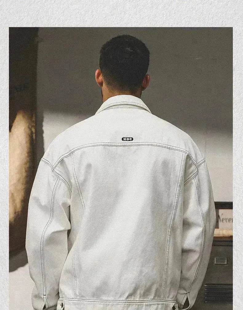 Denim Coat Men's Autumn American Simple All-matching - EX-STOCK Canada