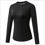 Quick Drying Breathable Long Sleeve Yoga Workout Gym T-shirt for women - EX-STOCK Canada