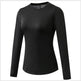 Quick Drying Breathable Long Sleeve Yoga Workout Gym T-shirt for women - EX-STOCK Canada