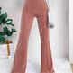 High Waist Lamp Wick Corduroy Bell-bottom Pants Wide Leg Women - EX-STOCK Canada
