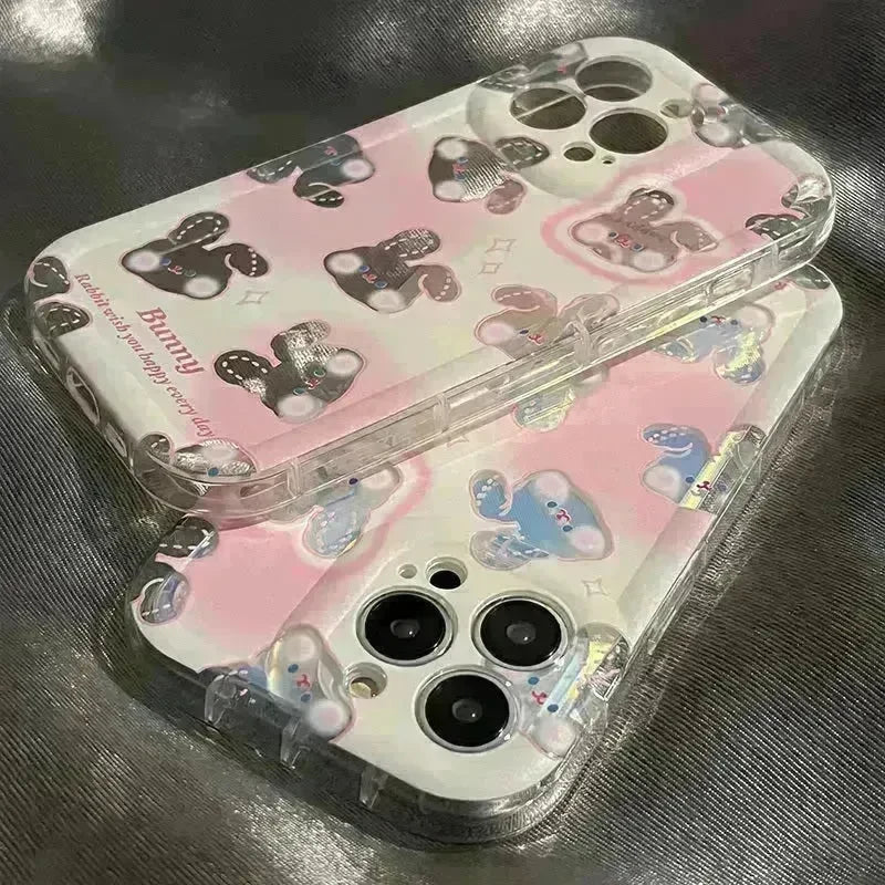 Cute Gradient Laser Rabbit Phone Case - EX-STOCK CANADA