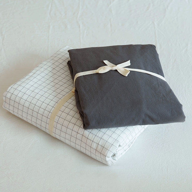 Washed Cotton Four-piece Duvet Cover Bedding EX-STOCK Canada 