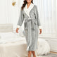 روب استحمام نسائي من RONGTAI للنساء، من الفلييس الفاخر الدافئ، روب طويل، قميص نوم من الفلييس، ملابس نومEX-STOCK Canada 