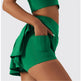 2pcs Tennis Skirt set Sports Skort Workout Exercise Outfit - EX-STOCK CANADA