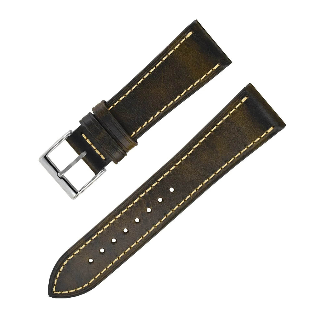 Wax Leather Watch Strap Watch Band Genuine Leather Genuine Leather Watch Band Soft Thin - EX-STOCK Canada