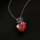 Punk Rose Love Necklace Fashion Personality Heart-shaped Clavicle Chain Pendant Necklace For Valentine's Day - EX-STOCK Canada