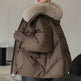 Women Cotton-padded Down Jacket Fur Collar Thick Puffer Winter Coat - EX-STOCK Canada