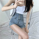 Summer High Waist Denim Rope Shorts For Women - EX-STOCK Canada