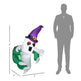 Outsunny 4ft Inflatable Halloween Decoration, Lighted Window Sticker Ghost In Hat, Blow Up Outdoor LED Yard Display, Waterproof - EX-STOCK Canada