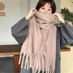 Solid Color Macaron Color Gentle Thick Warm Scarf - EX-STOCK Canada